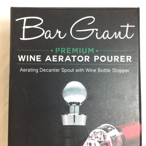 BAR GIANT Wine Aerator Pourer And Stoppe NWT - Picture 9 of 12